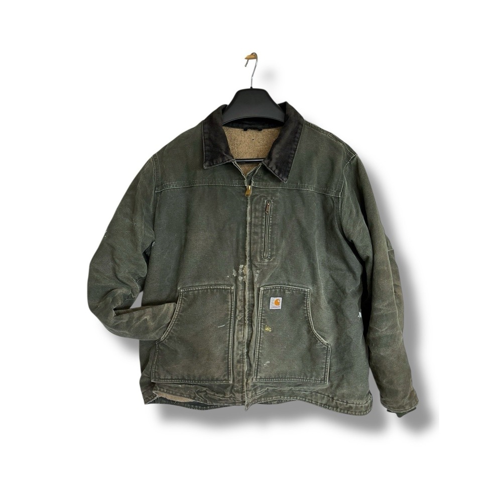 CARHARTT WC061 Sherpa Lined Sandstone Ridge Coat Detroit Work Jacket Women's 2XL - Picture 2 of 15